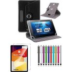 Duhalıne Redmi Pad SE 11" Uyumlu Standlı Tablet Kılıfı + Kırılmaz Ekran Koruyucu+ Dokunmatik Kalem - Siyah