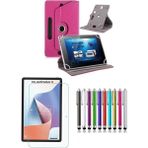 Duhalıne TCL NXTPAPER 11 Uyumlu Standlı Tablet Kılıfı + Kırılmaz Ekran Koruyucu+ Dokunmatik Kalem - Pembe