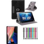 Duhalıne TCL TAB 11 Uyumlu Standlı Tablet Kılıfı + Kırılmaz Ekran Koruyucu+ Dokunmatik Kalem - Siyah