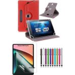 Duhalıne Xiaomi Pad 5 Uyumlu Standlı Tablet Kılıfı + Kırılmaz Ekran Koruyucu+ Dokunmatik Kalem - Kırmızı