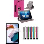Duhalıne Xiaomi Redmi Pad Uyumlu Standlı Tablet Kılıfı + Kırılmaz Ekran Koruyucu+ Dokunmatik Kalem - Pembe