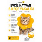 Dükkan 96 Kedi Köpek Keçe Elizabeth Yakalığı S Beden, Ayarlanabilir Koruyucu Boyunluk