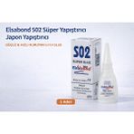 Dukkanıum Elsabond 502 Süper Yapıştırıcı Japon Yapıştırıcı 20G Güçlü Hızlı Kuruyan Super Glue 1 Adet