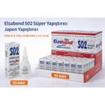 Dukkanıum Elsabond 502 Süper Yapıştırıcı Japon Yapıştırıcı 20G Güçlü Hızlı Kuruyan Super Glue 50 Adet