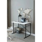 Dulgera Metal Ayaklı Çalışma & Laptop Masası 60×100 cm – Modern Ofis/çalışma Masası - 60x120 - Beyaz