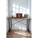 Dulgera Metal Ayaklı Çalışma & Laptop Masası 60×100 cm – Modern Ofis/çalışma Masası - Çam - 60*100