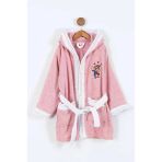 Duma 10-11 Yaş Çocuk Bornozu Pembe