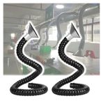Duman çıkarma kolu, kaynak dumanı borusu, esnek 1 m (3,3 ft), HVACC, ahşap işleme, laboratuvar için 160 mm ayarlanabilir hortum, havalandırma çözümü