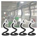 Duman Kolları, 1 m Esnek Kaynak Dumanı Toplama Hortumu, 68 mm (2,7 inç) HVACC, Ağaç İşleme Laboratuvarı için Ayarlanabilir Çıkarıcı - 4'lü Paket
