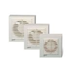 Dündar 15x15 cm L-10 2200 D/D 220 230 Volt Monofaze Ev Tipi Plastik Banyo Tuvalet Fanı Lüks Aspiratör