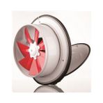 Dündar 20 cm K 20 50 watt 600 m3/h 1425 DD 220/230 volt Monofaze Ev Pencere Tipi Kapaklı Aksiyal Fan Aspiratör