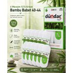 Dündar 4 Mevsim 12’li Erkek Bambu Babet 40-44 Kaymaz Silikonlu Nefes Alan Ince Babet Çorabı - 40 - 44 - Beyaz