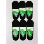 Dündar 5541 Erkek Bambu Babet Dikişsiz Çorap Siyah Renkli 6'lı Paket - 41 - 45