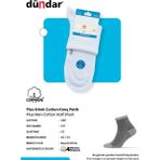Dündar Erkek 4 Mevsim Dikişsiz Cotton Penye Konç Çorap Beyaz 4'lü Paket - 40 - 44