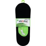 Dündar Erkek Bambu Babet Çorabı - Kaymaz Silikonlu 6’lı Paket Siyah - 000-Siyah