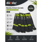 Dündar Erkek Bambu Çorap 6'lı - 40 - 44 - Antrasit