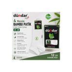 Dündar Erkek Bambu Soket Patik Çorap 12’li Paket 45-48 4 Mevsim