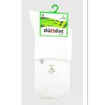 Dündar Erkek Plus Bambu Kısa Konç Çorap 4131/1 - 12 Adet Beyaz 41-45
