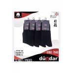 Dündar Erkek Plus Yarım Konç Havlu Patik Çorap 7040 - 6 Adet - 40 - 44 - Siyah