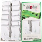 Dündar Plus 4605 Erkek Bambu Patik Çorap 12 Adet - 41 - 45 - Beyaz