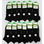Dündar Plus 4605 Erkek Bambu Patik Çorap 12 Adet - 41 - 45 - Siyah