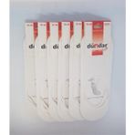 Dündar Plus 8214 Unisex Silikonlu Babet Çorap 6 Adet - 36 - 40 - Beyaz