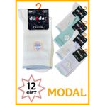 Dündar Plus Kadın Modal Kokulu Fitilli Soket Çorap Asorti 36-40 - Bej - Pudra - Krem - Lila - 36 - 40