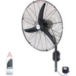 DÜNDAR SV 75 (30") 75 cm Kumandalı Duvar Tipi Sanayi Vantilatörü 17400 m³/h Debi - Siyah