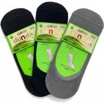 Dündar Unisex Erkek-Kadın Babet Çorap 3'lü Paket - 36 - 40 - Karışık