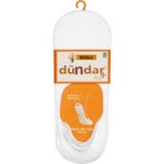 Dündar Unisex Erkek-Kadın Babet Çorap 3'lü Paket - Beyaz - 36 - 40