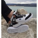 Dunlop 2238 Beyaz-Siyah Fuspetli Ortapedik Boğazlı Jordan Basket Spor Ayakkabı