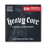 Dunlop DHCN1254 Ağır Çekirdek Nikel Yara Gitar Telleri, En Ağır, .012-.054, 6 Tel/Set