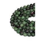 Dünya Doğal Taş 10 MM Ruby Zoist Taşı Dizi (Anyolit)