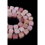 Dünya Doğal Taş 14X8 mm Pembe Opal Taşı Dizi - 40 cm