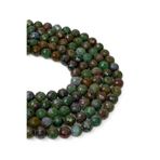 Dünya Doğal Taş 8 MM Faset Kesim Ruby Zoisit (Anyolit) Taşı Dizi