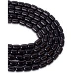 Dünya Doğal Taş 9x6 mm Siyah Turmalin Taşı Dizi