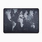 Dünya Haritalı Mouse Pad 30×24 cm – Kaymaz Tabanlı, Dikişli Kenar, Geniş Yüzey Alanı – Ofis ve Günlük Kullanım