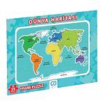 Dünya Haritası Frame Puzzle 35 Parça