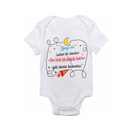 Dünya Için Baskılı Bebek Zıbın Body, 6 Ay