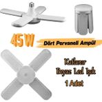 Dünya Led 45W LED Pervane Kristal Ampul 1XE27 6500K - Beyaz