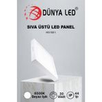 Dünya Led HS.150/1 30W Sıva Üstü Kare 6500K Beyaz Işık Driver Led Panel
