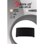 Dünya Led HS.661/3 6W Suya Dayanıklı Döküm Kasa IP65 Dış Mekan Ledli Duvar Apliği