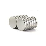 Dünya Magnet 10 Adet 20Mm X 2Mm Yuvarlak Güçlü Neodyum Mıknatıs