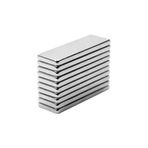Dünya Magnet 10 Adet 30Mm X 10Mm X 2Mm Köşeli Süper Güçlü Neodyum Mıknatıs