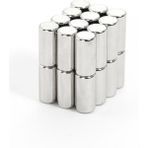 Dünya Magnet 10 Adet Çap 5mm x Kalınlık 10MM Silindir Güçlü Neodyum Mıknatıs - 1 Adet - Renkli