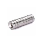 Dünya Magnet 10 Adet D15X10/5,5X5Mm Havşa Delik Güçlü Neodyum Mıknatıs