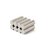 Dünya Magnet 100 Adet - Yuvarlak Neodyum Mıknatıs, 7X1,5 Mm, Güçlü Magnet, N35 Kalite
