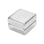 Dünya Magnet 2 Adet 15Mm X 15Mm X 5Mm Köşeli Süper Güçlü Neodyum Mıknatıs