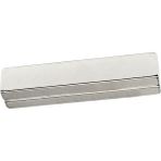 Dünya Magnet 2 Adet 50 mm x 10 mm x 5 mm Köşeli Süper Güçlü Neodyum Mıknatıs - Gümüş