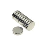 Dünya Magnet 2 Adet, Yuvarlak Neodyum Mıknatıs, 20X5 Mm, Güçlü Magnet Mıknatıs